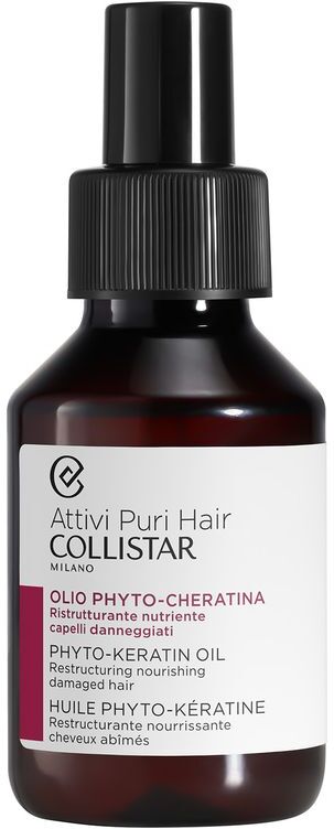 Collistar Attivi Puri Hair Olio Phyto-cheratina Ristrutturante Nutriente Capelli Danneggiati 100 ML