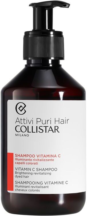 Collistar Attivi Puri Hair Shampoo Vitamina C Illuminante Rivitalizzante Capelli Colorati 250 ML