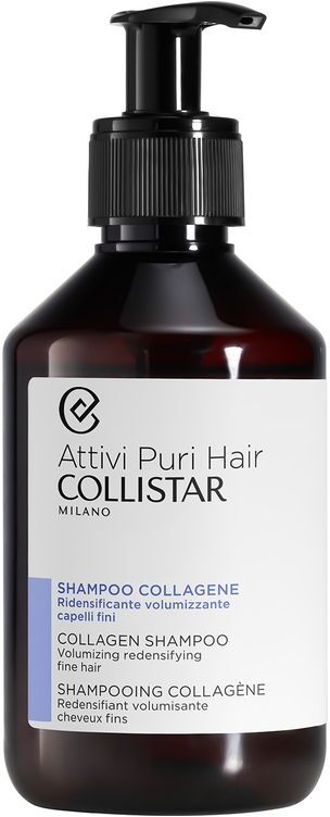 Collistar Attivi Puri Hair Shampoo Collagene Ridensificante Volumizzante Capelli Fini 250 ML