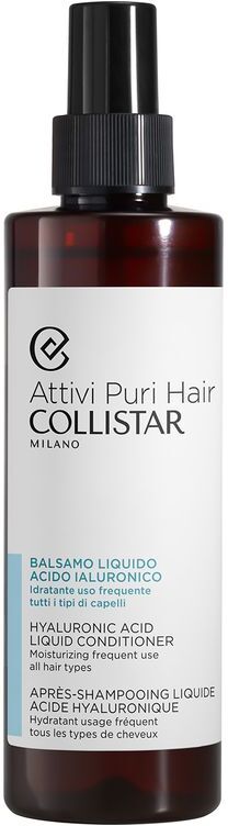 Collistar Attivi Puri Hair Balsamo Liquido Acido Ialuronico Idratante Uso Frequente Tutti I Tipi Di Capelli 200 ML