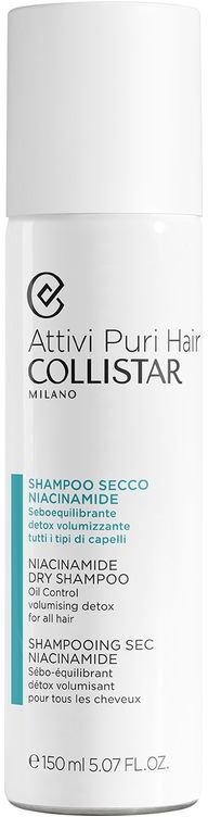 Collistar Attivi Puri Hair Shampoo Secco Niacinamide Seboequilibrante Detox Tutti I Tipi Di Capelli 150 ML