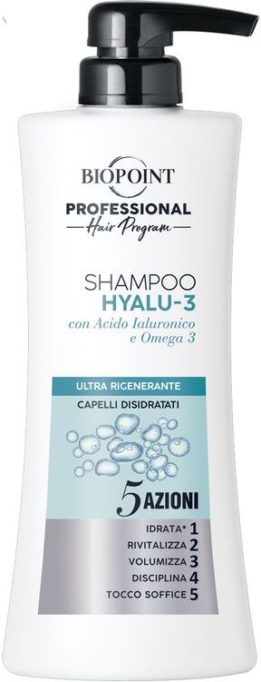 Biopoint Professional Shampoo Hyalu-3 Ultra Rigenerante Capelli Disidratati 400 ML