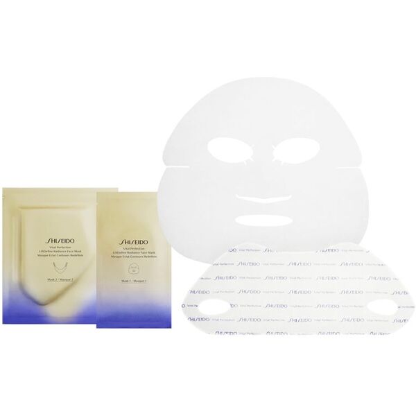 shiseido vital perfection liftdefine radiance face mask 6 mask 1 + 6 mask 2