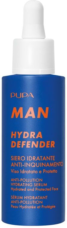 Pupa Man Hydra Defender Siero Idratante Anti-inquinamento Viso Idratato E Protetto 30 ML