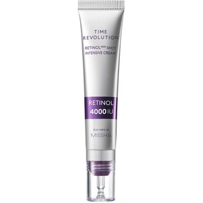 MISSHA Time Revolution Retinol 4000 Shot Intensive Cream 25 ML MISSHA Time Revolution Retinol 4000 Shot Intensive Cream 25 ML
