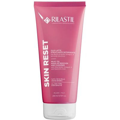 RILASTIL Skin Reset Olio Latte Struccante Detergente Tutti I Tipi Di Pelle, Anche Sensibili 200 ML RILASTIL Skin Reset Olio Latte Struccante Detergente Tutti I Tipi Di Pelle, Anche Sensibili 200 ML