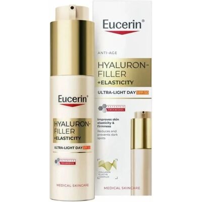 Eucerin Hyaluron-filler +elasticity Ultra-light Day Spf 50 30 ML Eucerin Hyaluron-filler +elasticity Ultra-light Day Spf 50 30 ML