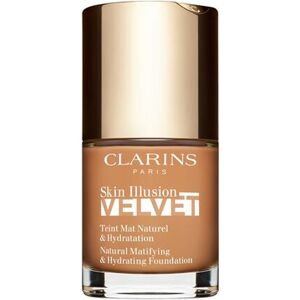 Clarins Skin Illusion Velvet Fondotinta Idratante Dal Finish Mat, Leggero E Naturale