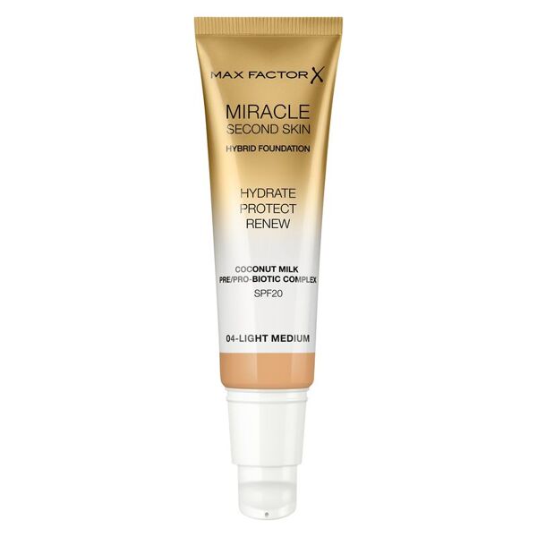 max factor miracle second skin hybrid foundation spf 20