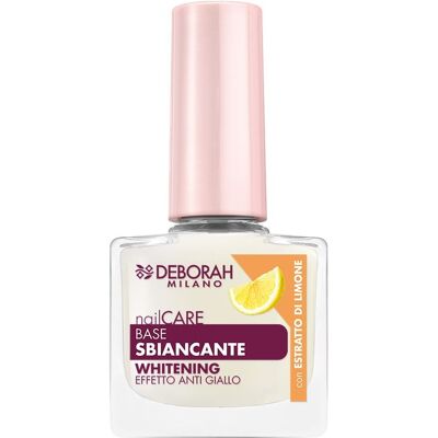 Deborah Nail Care Base Sbiancante Whitening Effetto Anti Giallo Con Estratto Di Limone Deborah Nail Care Base Sbiancante Whitening Effetto Anti Giallo Con Estratto Di Limone