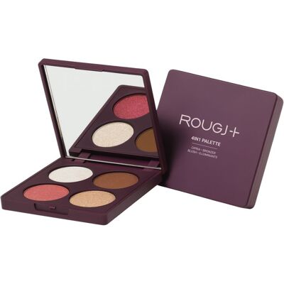 ROUGJ+ 4 In 1 Palette Cipria-bronzer-blush-illuminante ROUGJ+ 4 In 1 Palette Cipria-bronzer-blush-illuminante