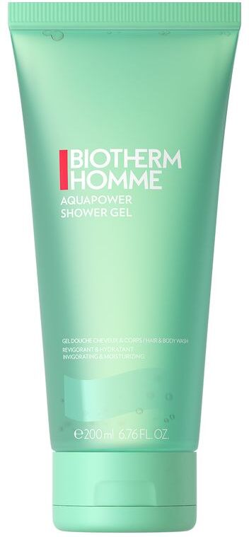 biotherm homme aquapower shower gel gel doccia rinfrescante detossinante corpo e capelli 200 ml