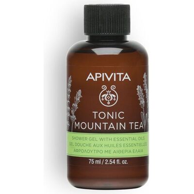 Gel doccia tonificante al tè di montagna Apivita - 75ml Gel doccia tonificante al tè di montagna Apivita - 75ml