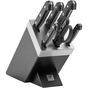 ZWILLING Gourmet Set di coltelli con ceppo sistema autoaffilante - 7-pz., nero