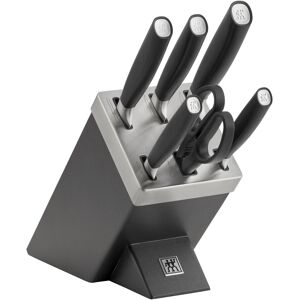 ZWILLING All * Star Set di coltelli con ceppo sistema autoaffilante - 7-pz., Antracite