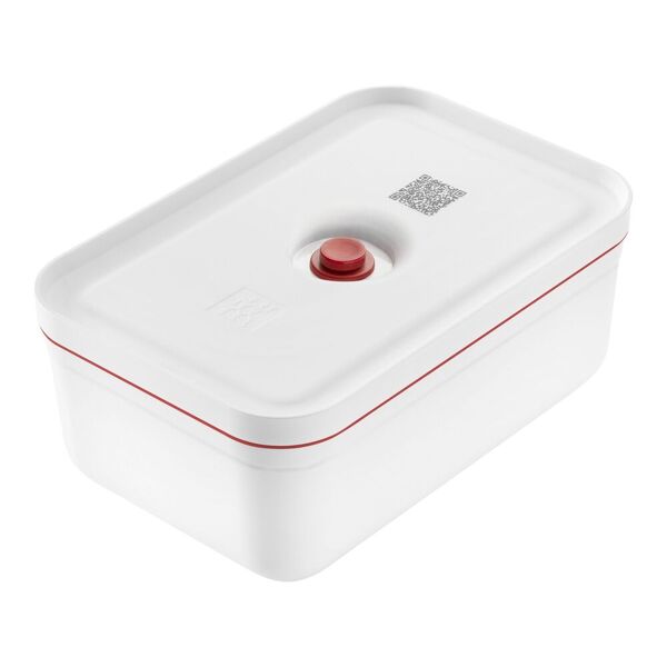 zwilling fresh & save lunch box sottovuoto l, plastica, bianco-rosso