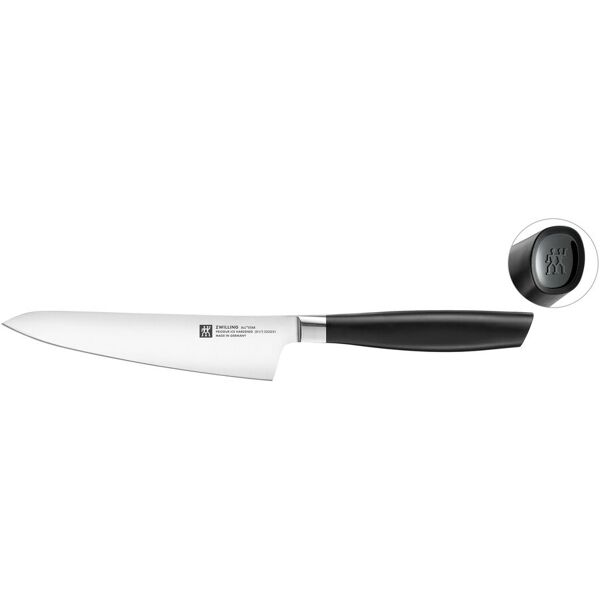 zwilling all * star coltello chef compact 14 cm, nero