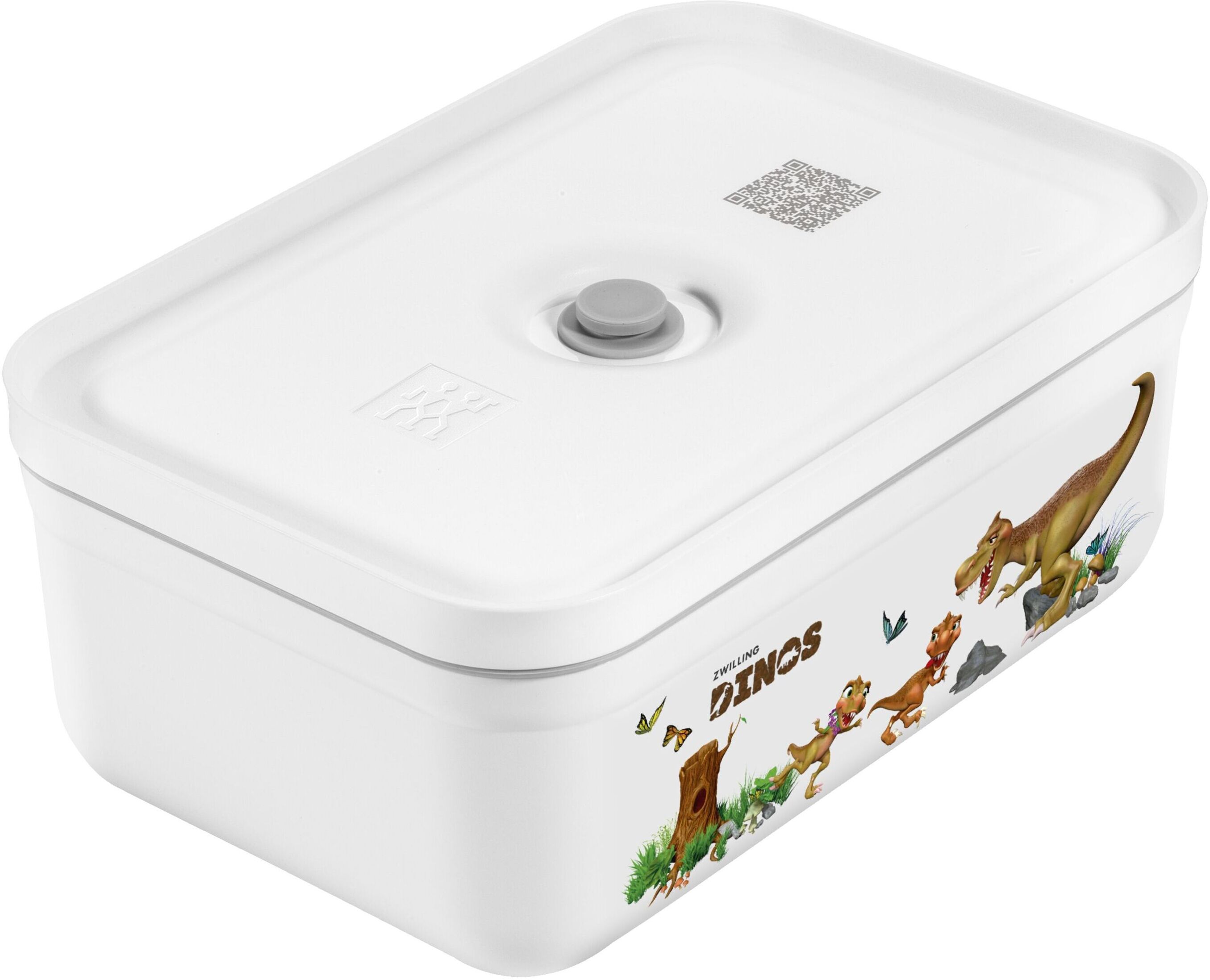 zwilling fresh & save lunch box sottovuoto l, plastica, bianco-grigio