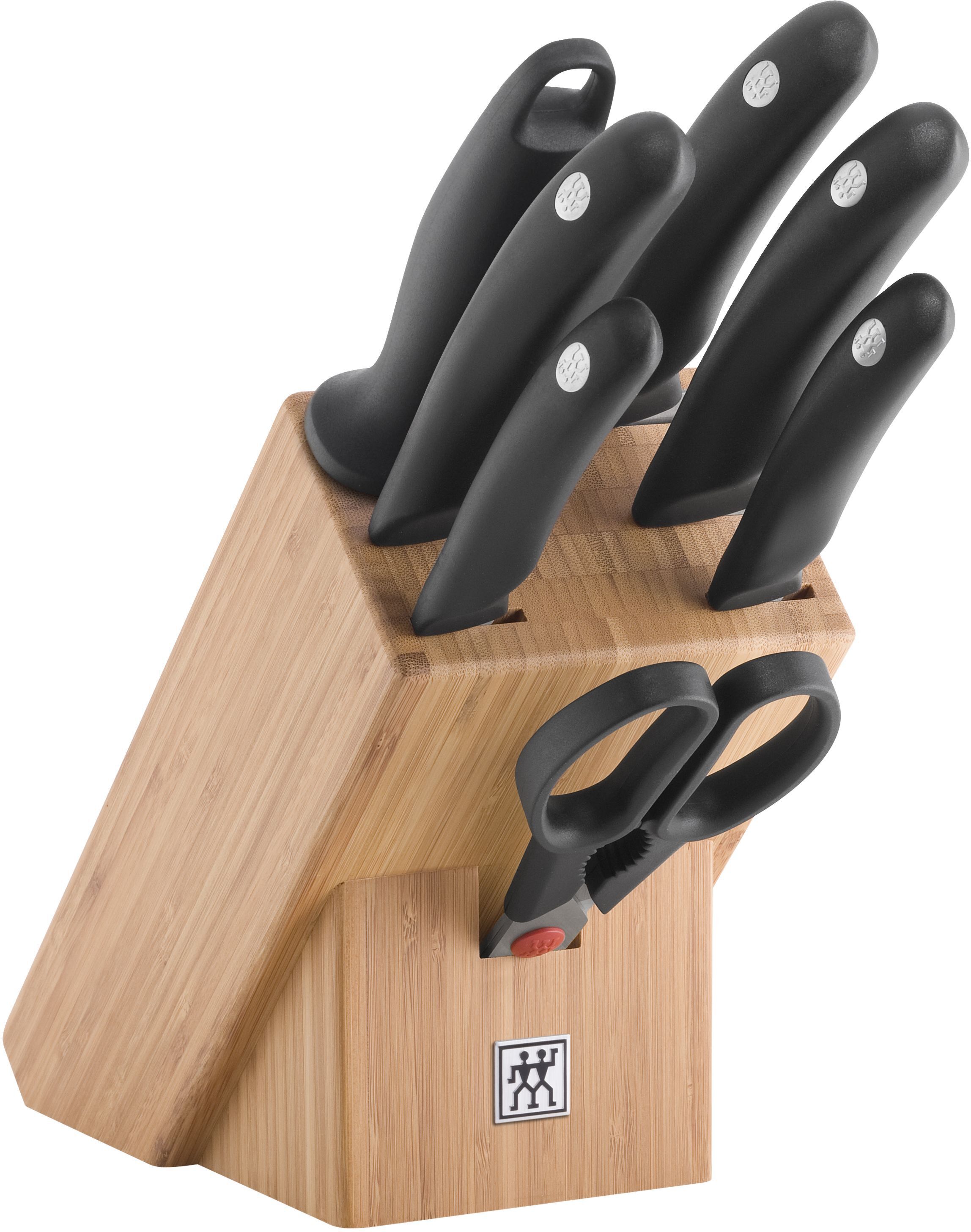 zwilling style set di coltelli con ceppo - 8-pz., naturale