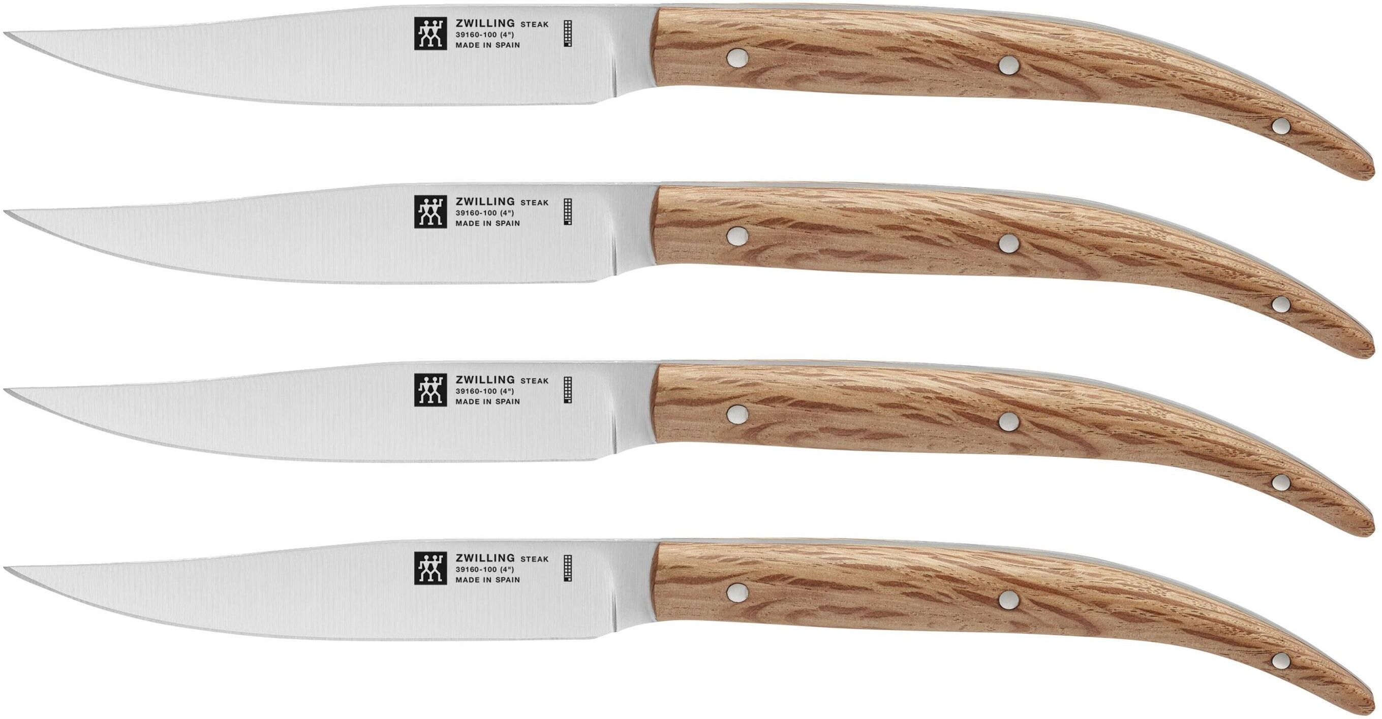 ZWILLING Steak-Sets Set da bistecca liscio - 4-pz., naturale