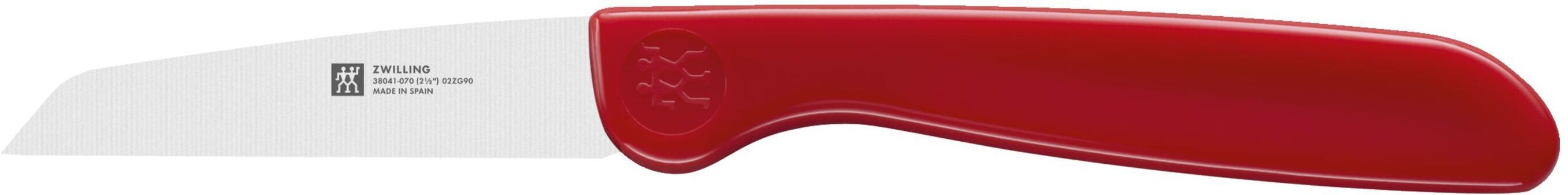 ZWILLING Coltello da verdura liscio - 7 cm, rosso