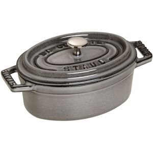 Staub La Cocotte Mini cocotte ovale - 11 cm, grigio grafite