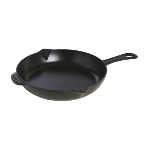 staub pans padella con becchi - 26 cm, ghisa, black matt