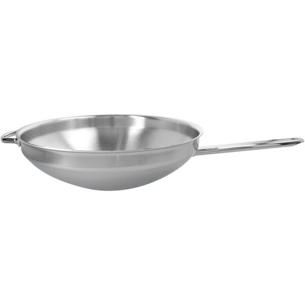 demeyere apollo 7 wok fondo piatto - 32 cm, 18/10 acciaio inossidabile