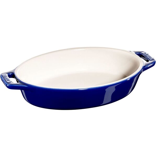 staub ceramique pirofila ovale - 17 cm, blu scuro