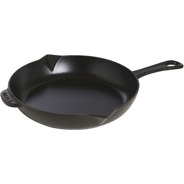 staub pans padella con becchi - 26 cm, ghisa, black matt