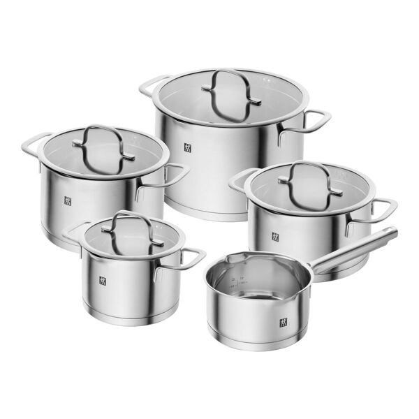 zwilling trueflow set di pentole - 5-pz., acciaio inox