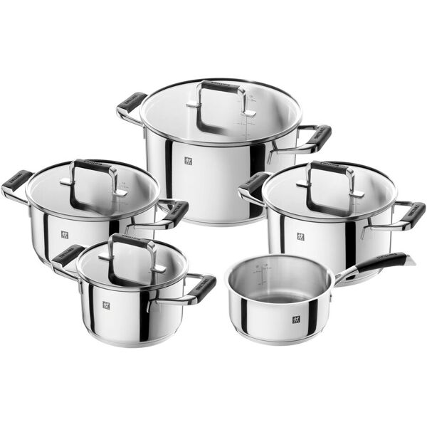 zwilling poletto set di pentole - 5-pz., acciaio inox