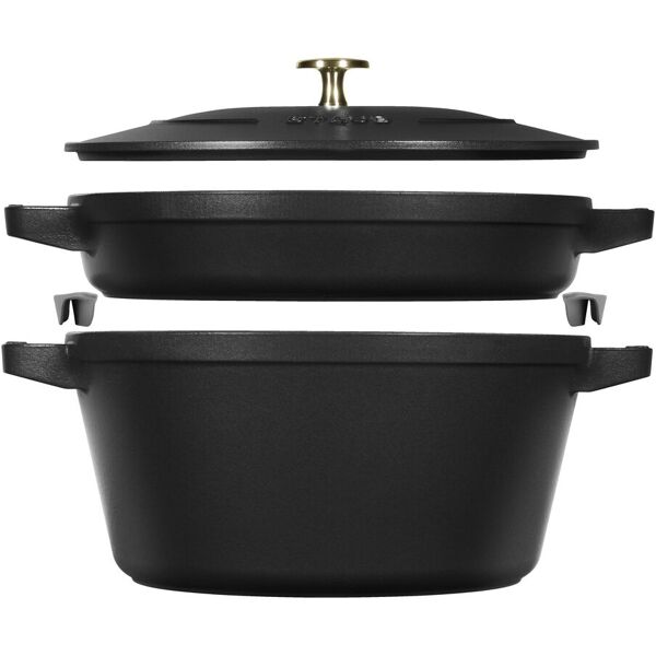 staub stackable set di pentole - 2-pz.