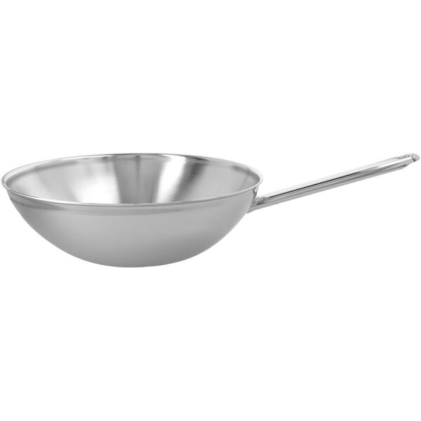 demeyere apollo 7 wok fondo piatto - 30 cm, 18/10 acciaio inossidabile