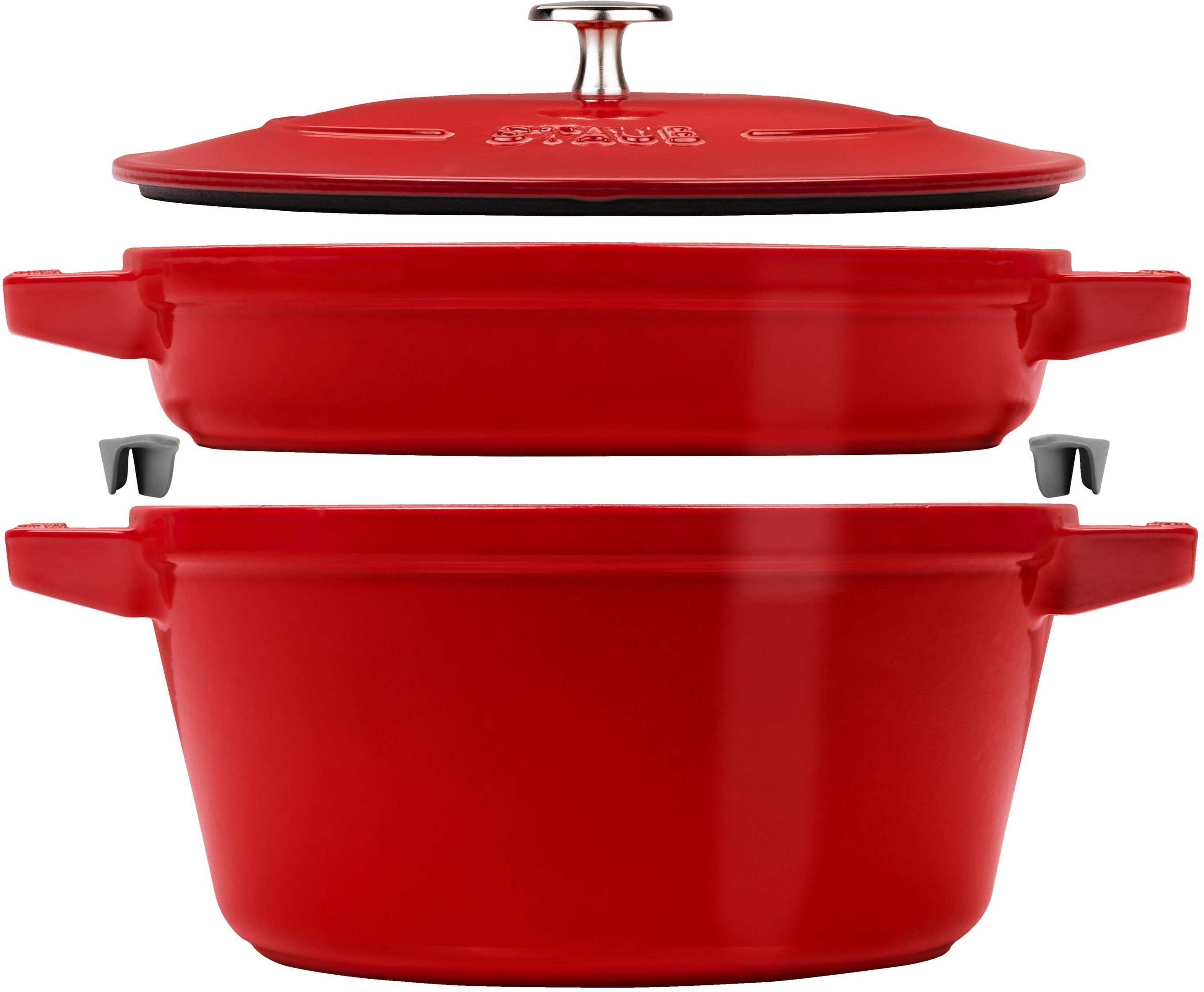 staub stackable set di pentole - 2-pz.