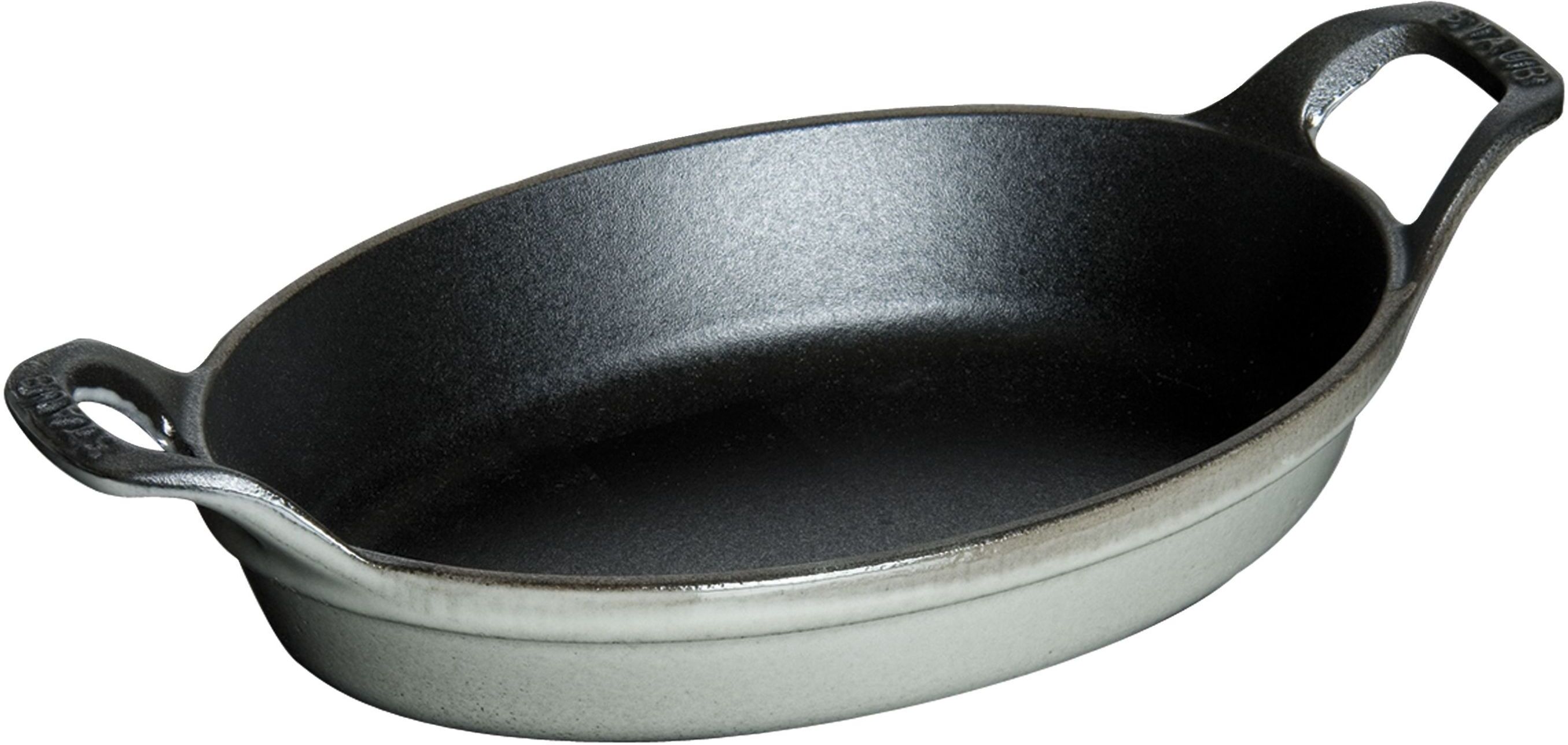 staub specialities pirofila ovale - 15 cm, colore grigio grafite