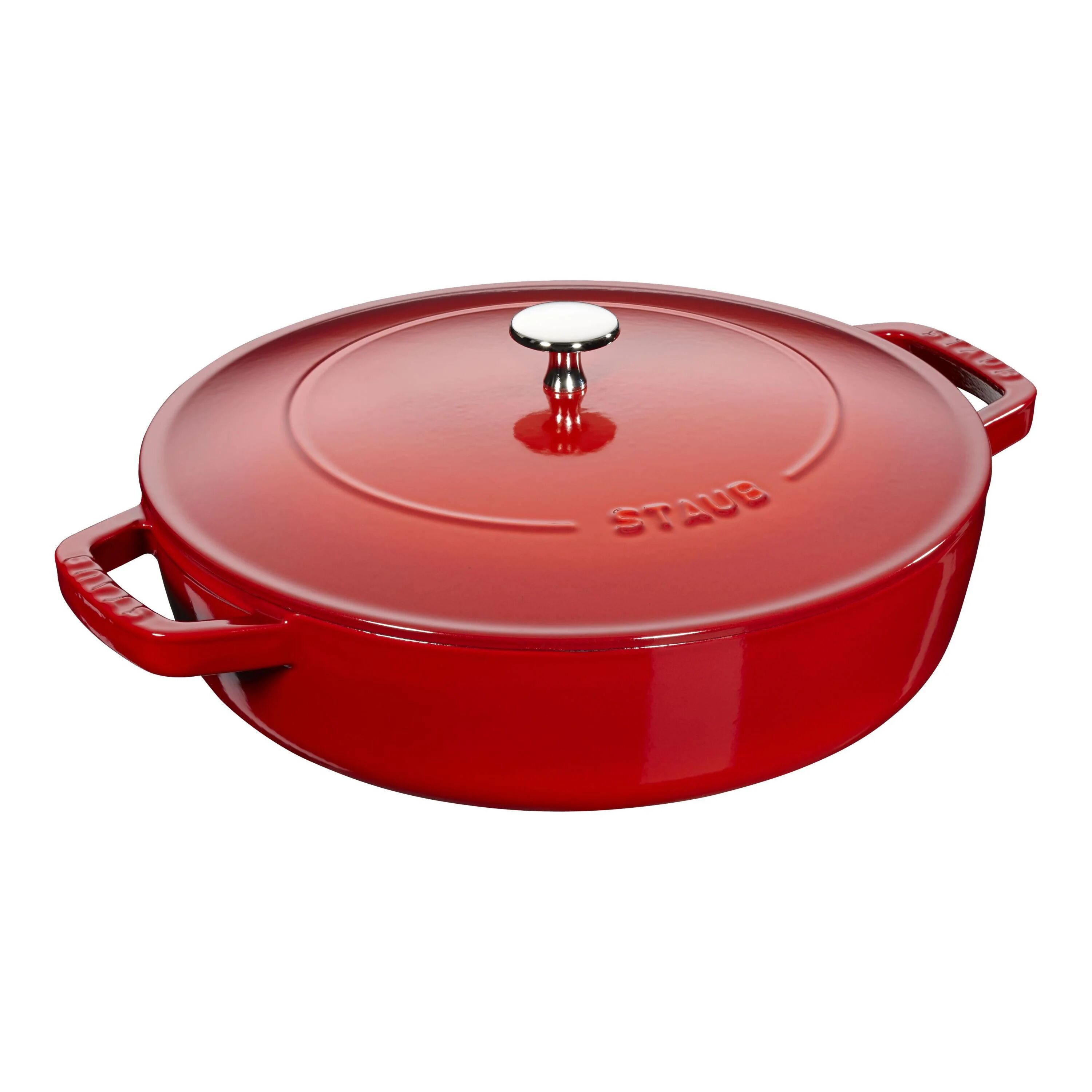 Staub Braisers Tegame Chistera rotondo - 24 cm, ciliegia