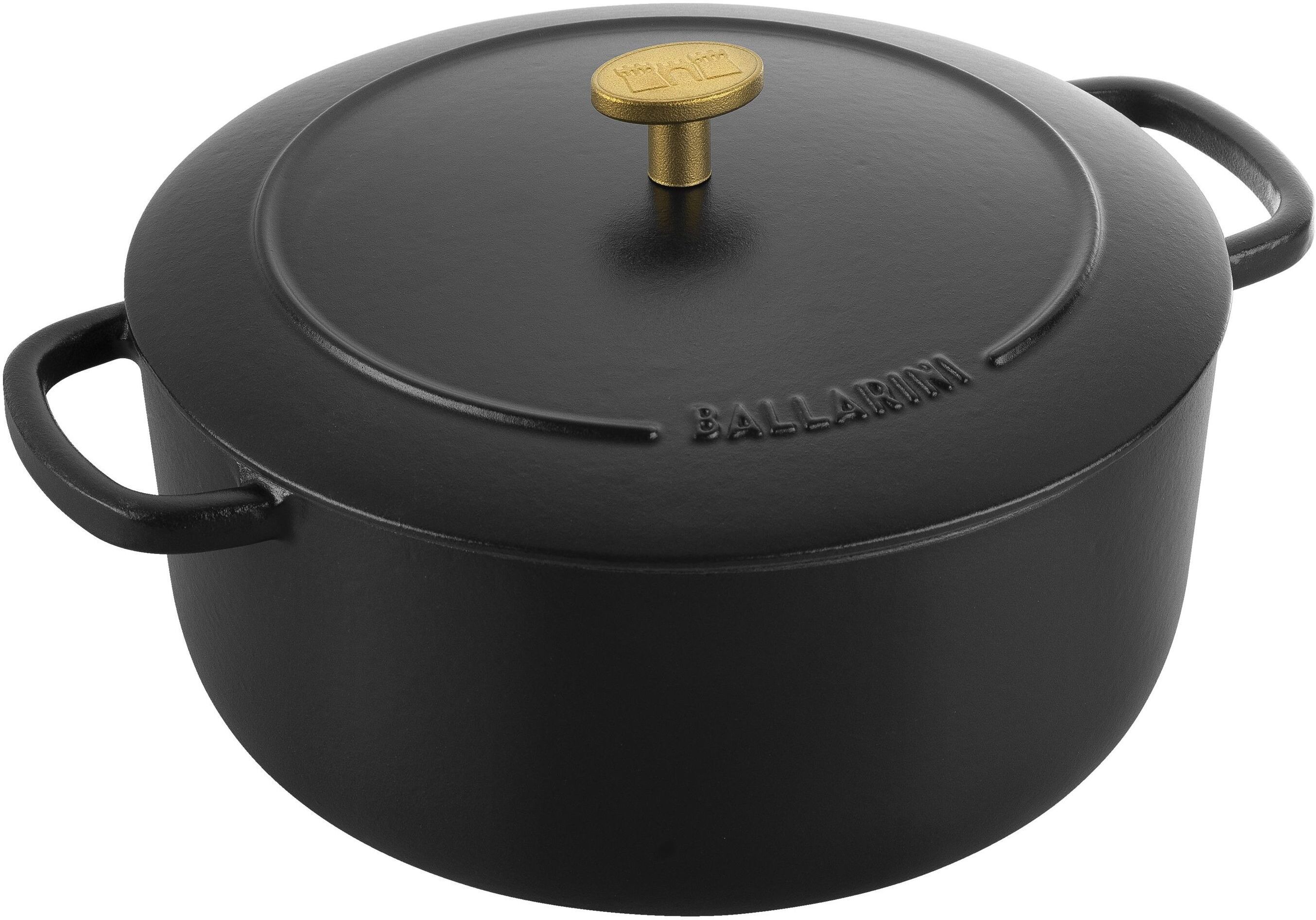 BALLARINI Bellamonte Cocotte rotonda - 24 cm, nero