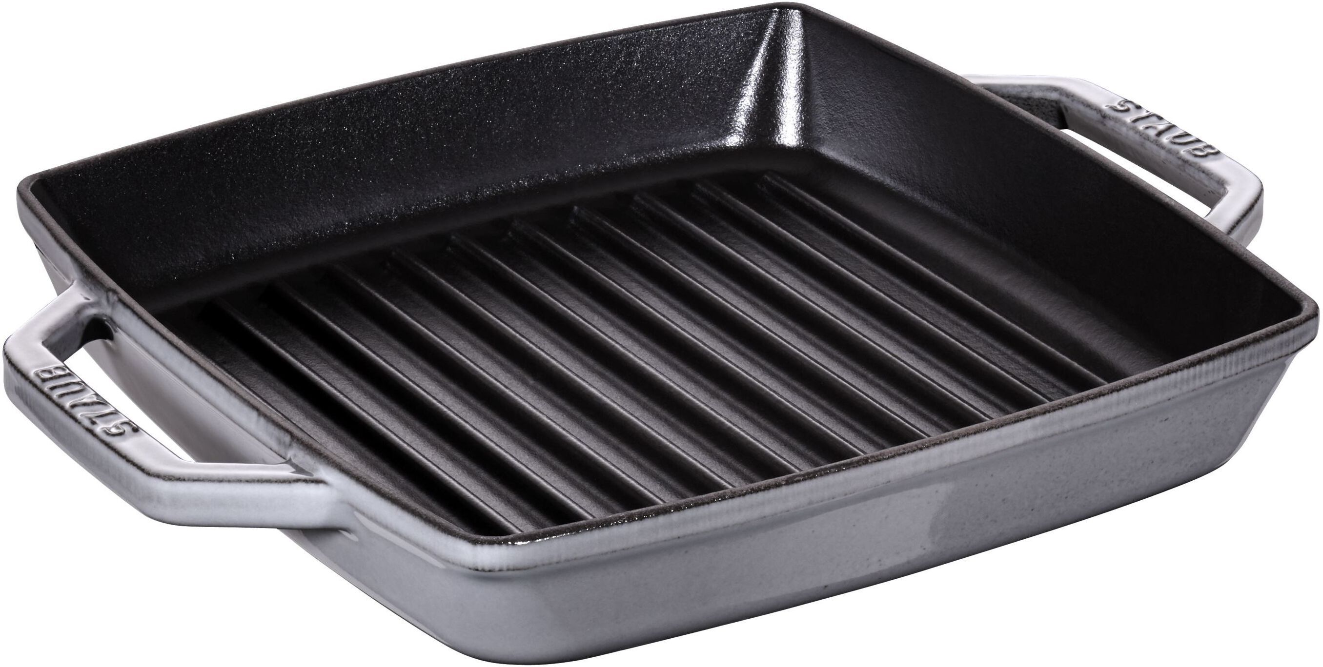 Staub Grill Pans Bistecchiera quadrata - 23 cm, Colore grigio grafite