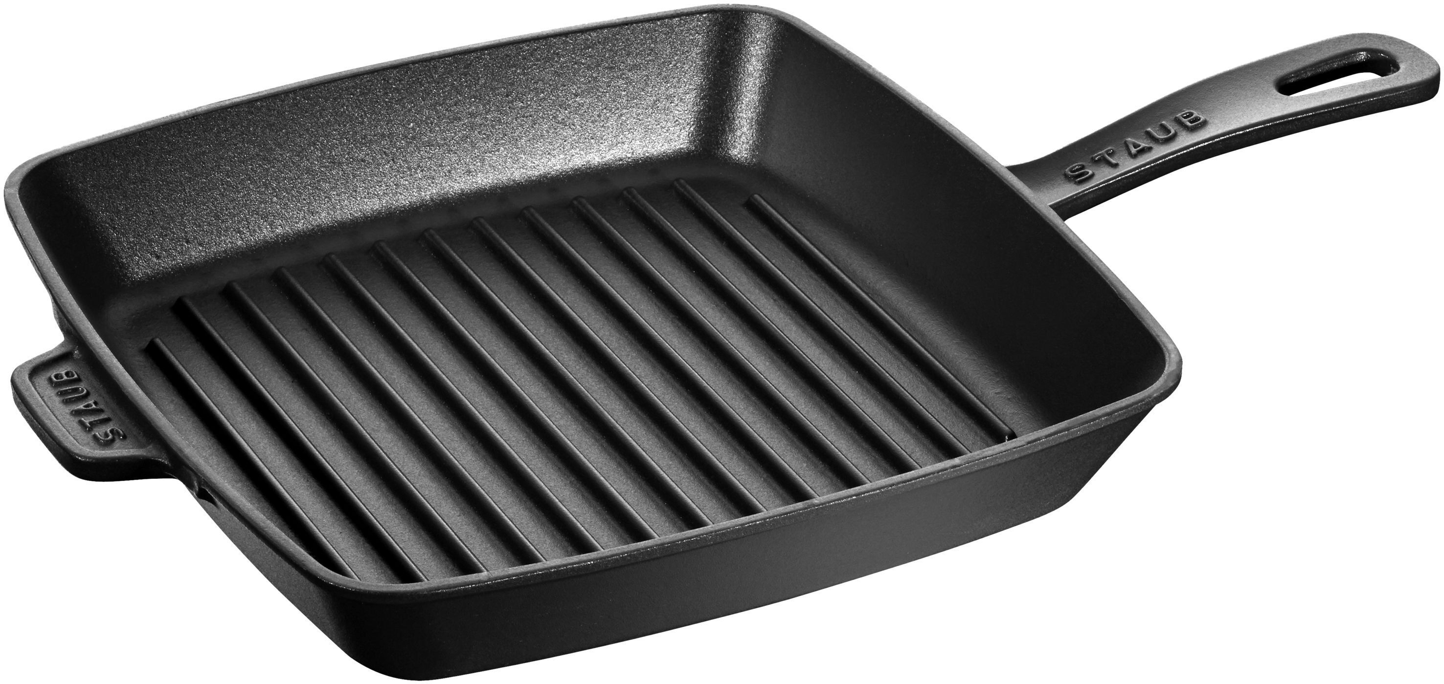 Staub Grill Pans con manico quadrata - 26 cm, Nera