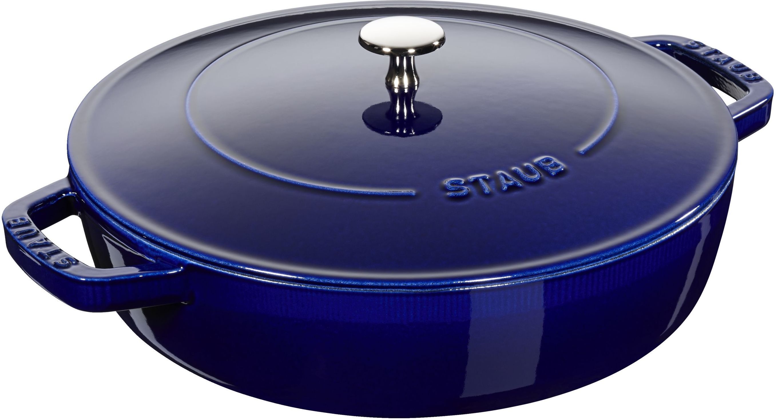 Staub Braisers Tegame Chistera rotondo - 24 cm, blu scuro