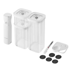 ZWILLING Fresh & Save CUBE Starter set per sottovuoto, S / 6-pz., transparente-bianco