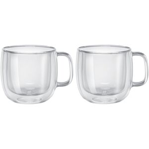 ZWILLING Sorrento Plus Set di bicchieri da cappuccino - 2-pz., vetro borosilicato