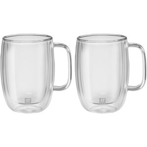 ZWILLING Sorrento Plus Set di bicchieri da latte - 450 ml / 2-pz., vetro borosilicato