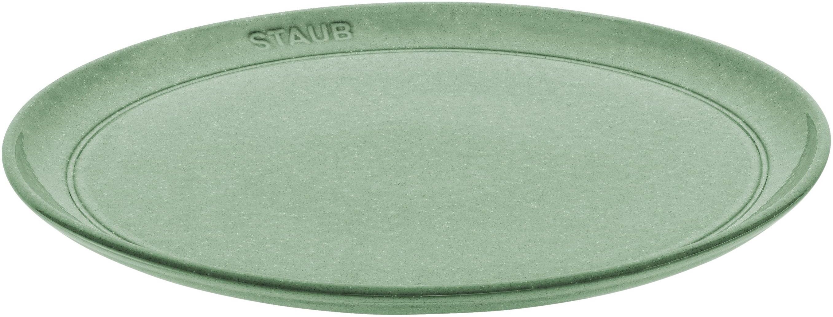 Staub Dining Line Piatto piano rotondo - 26 cm, salvia