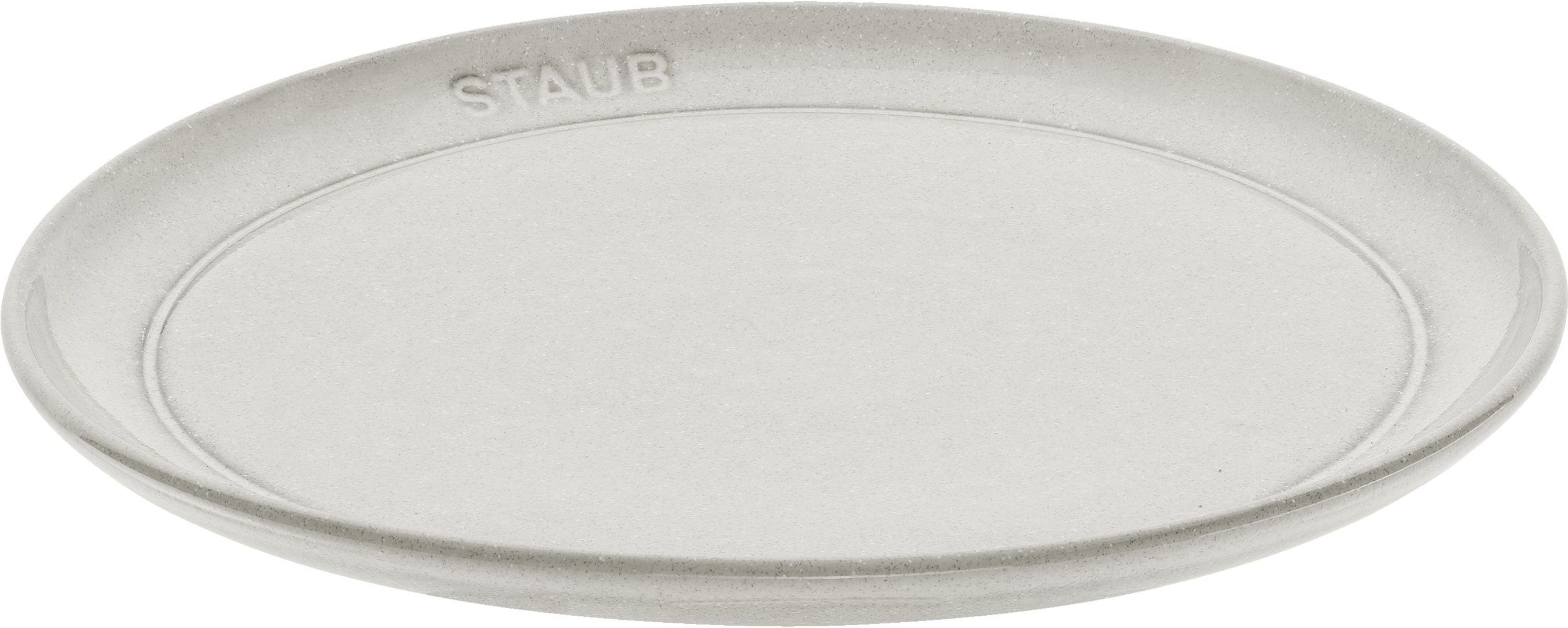 Staub Dining Line Piatto piano rotondo - 22 cm, tartufo bianco