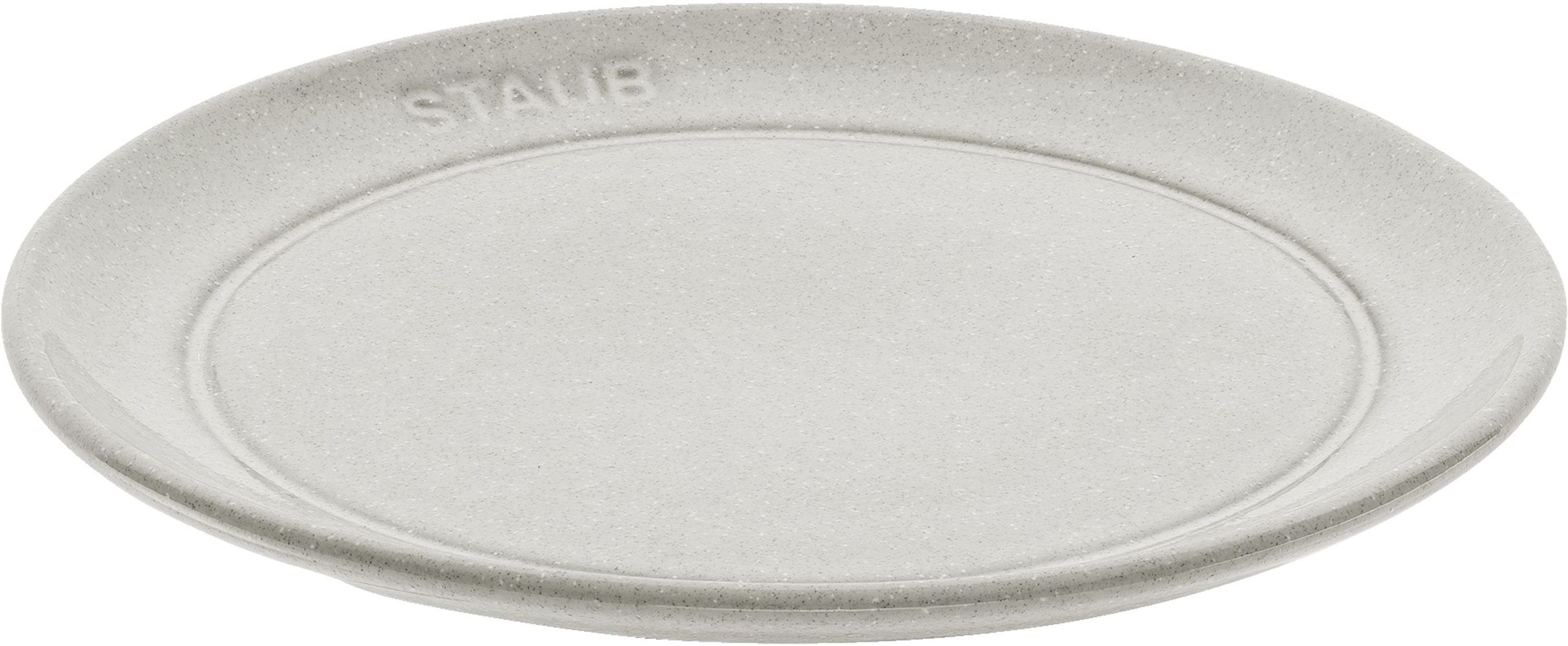 Staub Dining Line Piatto piano rotondo - 15 cm, tartufo bianco