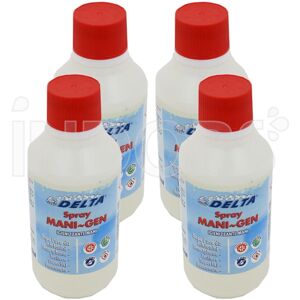 Delta Chimica 4 x Delta SPRAY MANI-GEN Spray da 250 ml - Igienizzante mani