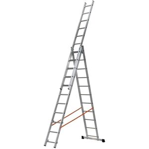 Gierre Modula AL445 - Scala Tripla in Alluminio Trasformabile 3x12 Pioli