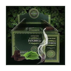 Ayurvedic Patchouli 10 coni Backflow Incense